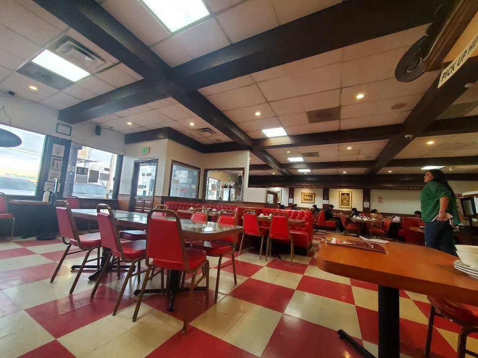Quiet seating area for dine-in meals.