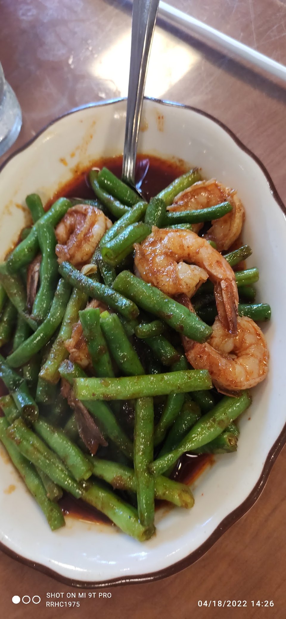Shrimp with Thai Curry & Green Bean